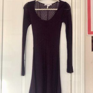 BCBGeneration Purple Knit Mini Sweater Dress (Size S)